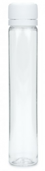 PET-Röhrenflasche 25ml inkl. Kunststoffverschluss weiss